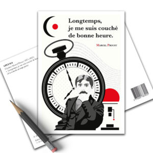 Carte Postale Citation - Marcel Proust Longtemps Je Me Suis Couché CPCI 014