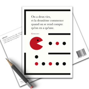 Carte Postale Citation - Confucius On a 2 Vies CPCI 017