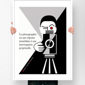 Affiche Citation Poster Littéraire - Henri Cartier Bresson la Photographie...