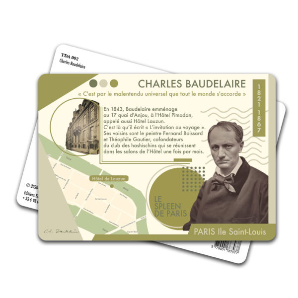 Carte Postale Charles Baudelaire