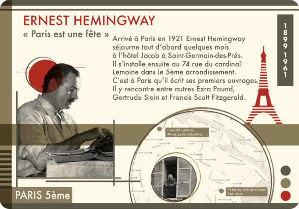 Carte Postale Ernest Hemingway