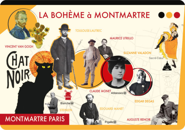 Carte Postale La Bohème à Montmartre