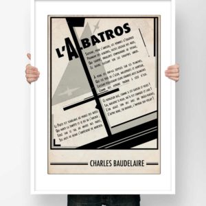 Affiche l'Albatros Baudelaire