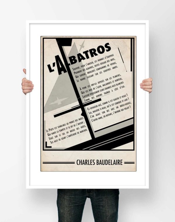 Affiche l'Albatros Baudelaire