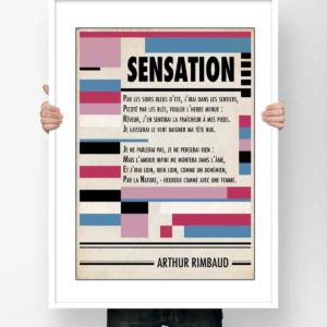 Affiche poesie rimbaud sensation