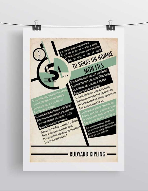 affiche tu seras un homme kipling