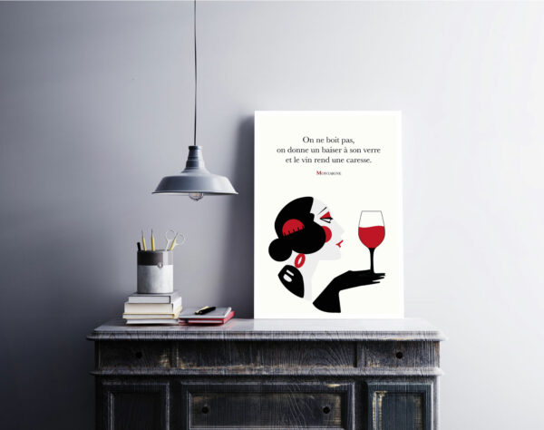 Affiche Citation Montaigne Le Vin