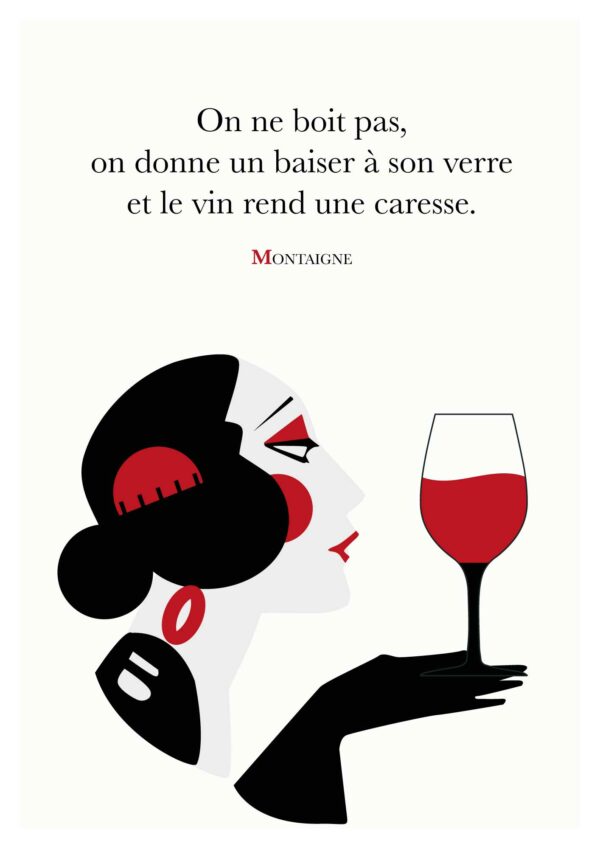 Affiche Citation Montaigne Le Vin