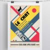 poster apollinaire poesie le chat