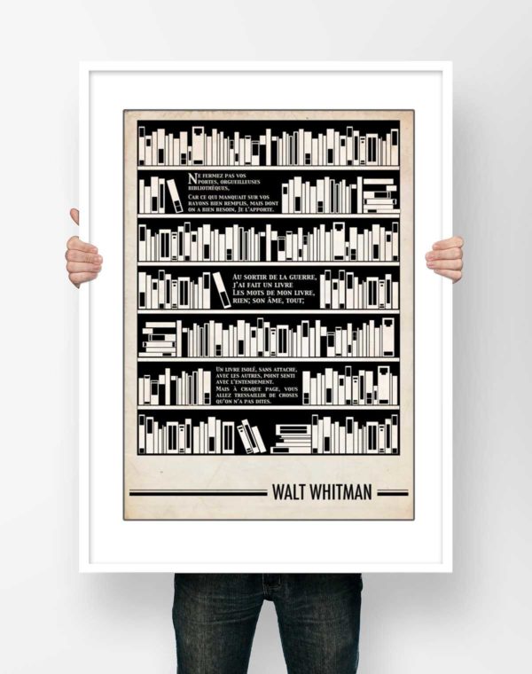 Affiche poème walt whitman