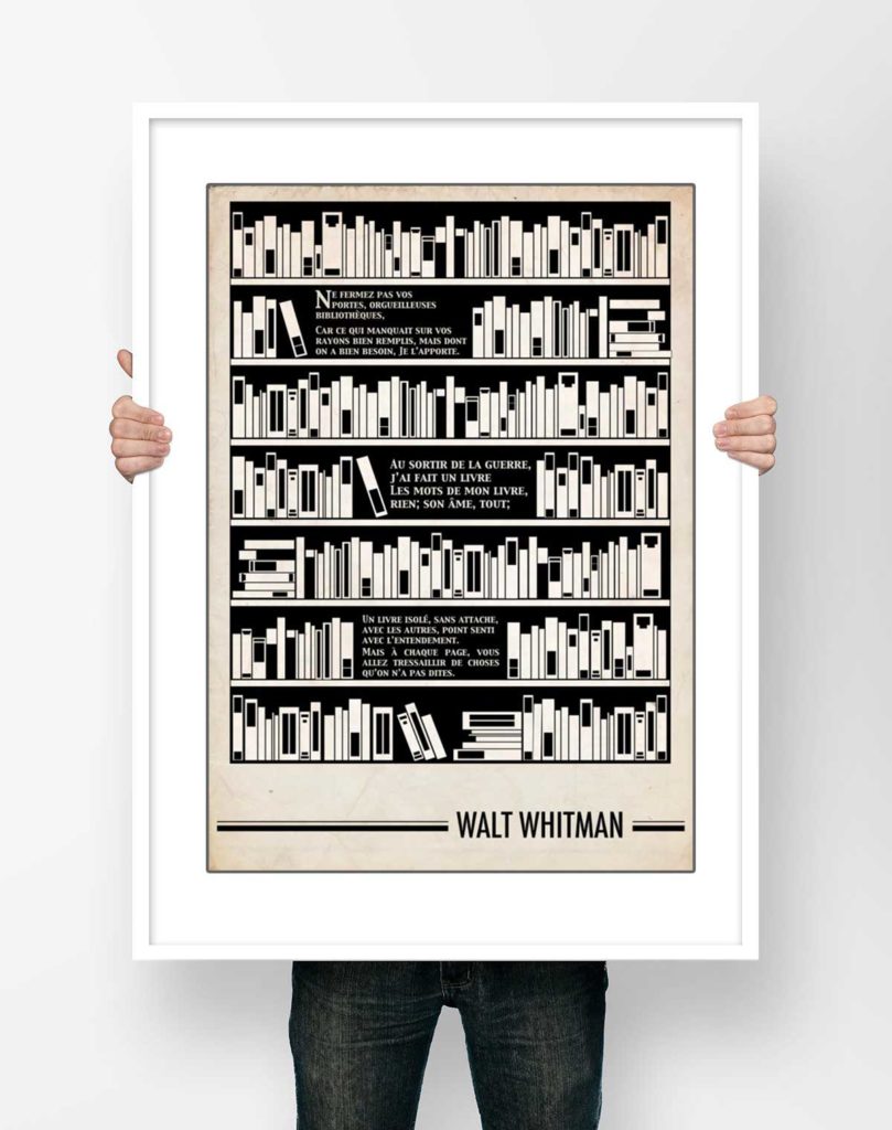 Affiche poème walt whitman