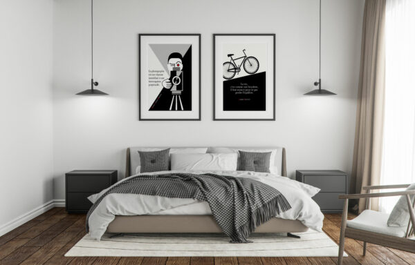 Affiche Citation Albert Einstein la Vie c'est comme une Bicyclette