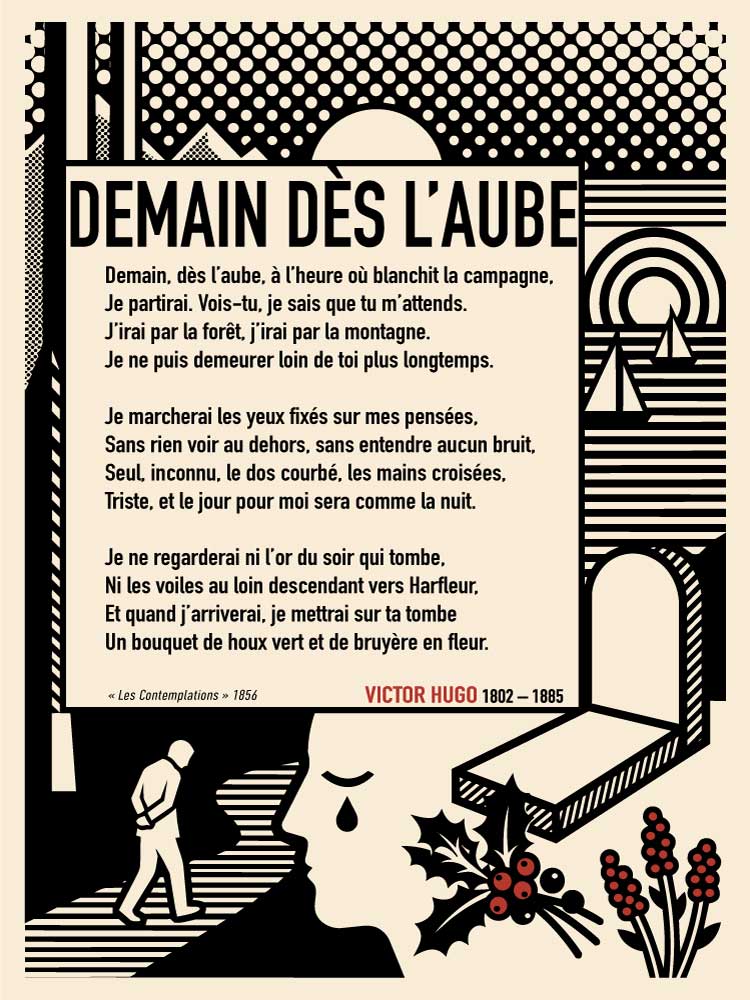Affiche Demain dès l'aube, Victor Hugo plein format