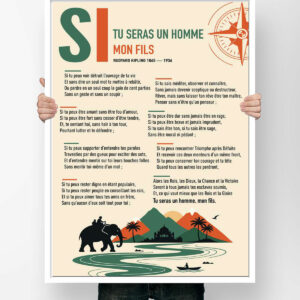 Affiche Tu seras un homme mon fils Kipling