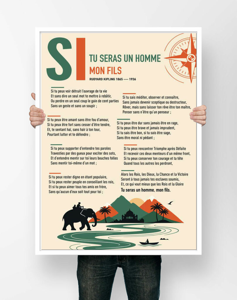 Affiche Tu seras un homme mon fils Kipling